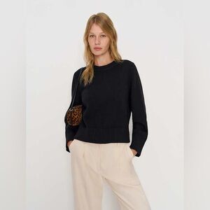 NWT Orianne Cashmere Blend Cropped Crew